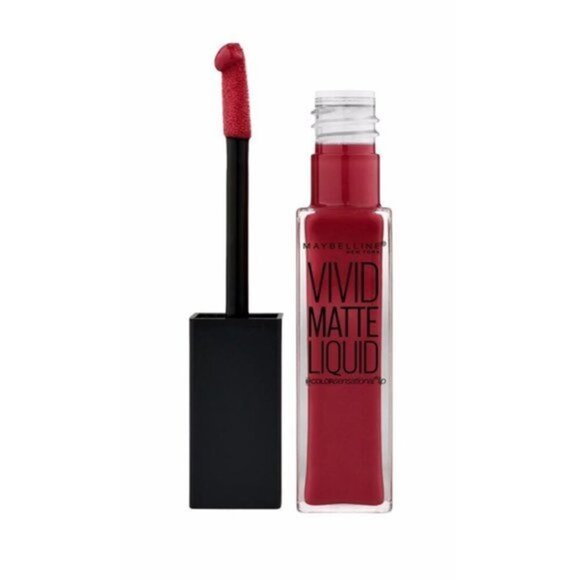 Maybelline Color Sensational Vivid Matte Liquid Lipstick 36 Red Punch - Picture 1 of 4
